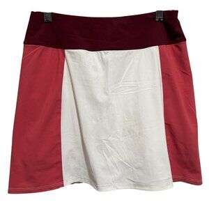Foray Golf Womens Skort Sz Small ColorBlock Welt Back Pocket Mid-Rise Stretch